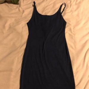 Dark navy blue spaghetti strap bodycon